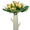 Elegant peach rose artificial flowers bunch 70% OFF – vase not included