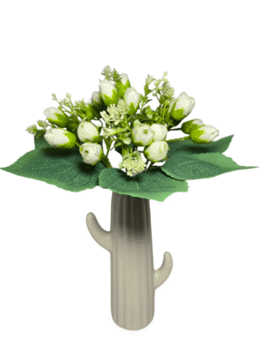 White artificial flowers 70% OFF bunch for decor