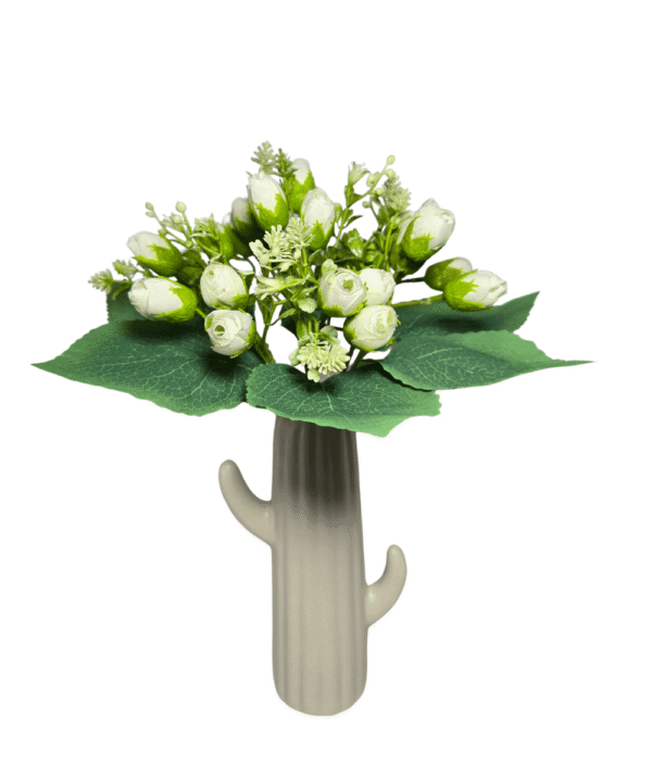 White artificial flowers 70% OFF bunch for decor