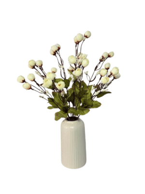 Elegant cream artificial flowers for home decor