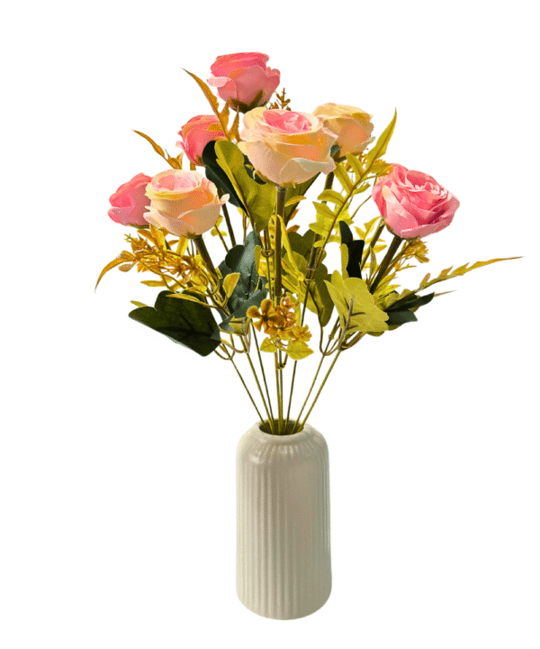 Realistic blush artificial flowers bouquet for home styling – now 70% OFF