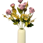 Mauve artificial flowers bunch for elegant decor – 70% OFF