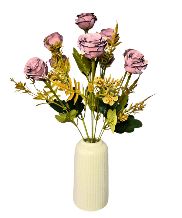 Mauve artificial flowers bunch for elegant decor – 70% OFF