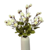 Cream artificial flowers rosebuds bouquet at 70% OFF