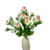 Elegant white pink artificial flowers 70% OFF bouquet
