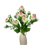 Elegant white pink artificial flowers 70% OFF bouquet