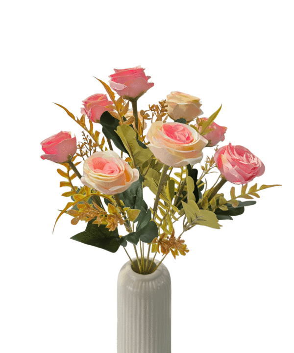 Premium blush pink artificial flowers – lifelike faux roses at 70% OFF from Fela.in