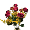 Realistic artificial flowers bouquet with 70% discount