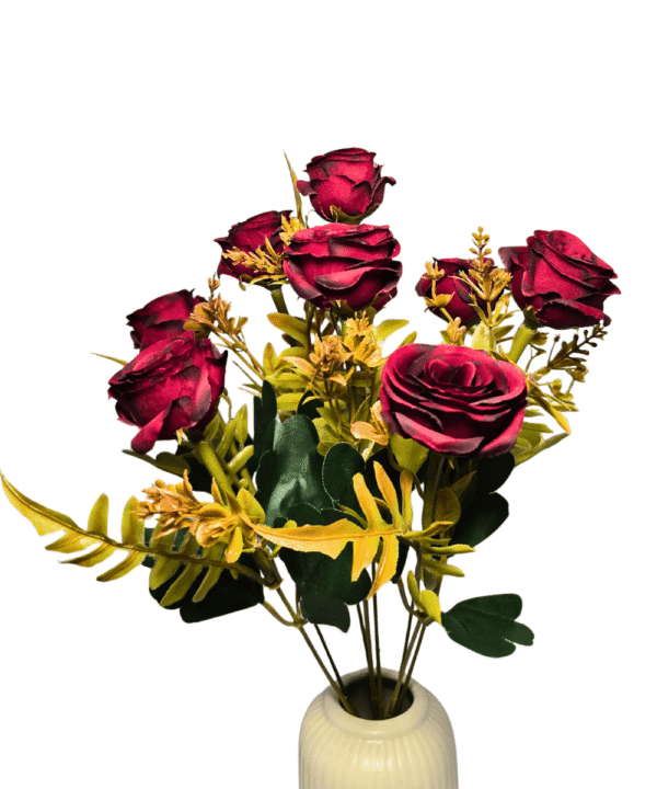 Realistic artificial flowers bouquet with 70% discount