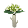 Premium white artificial flowers – 70% OFF gift idea