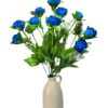 Lifelike artificial flowers bunch – blue roses 70% OFF