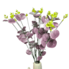 Elegant artificial plants leaf bunch – green & purple