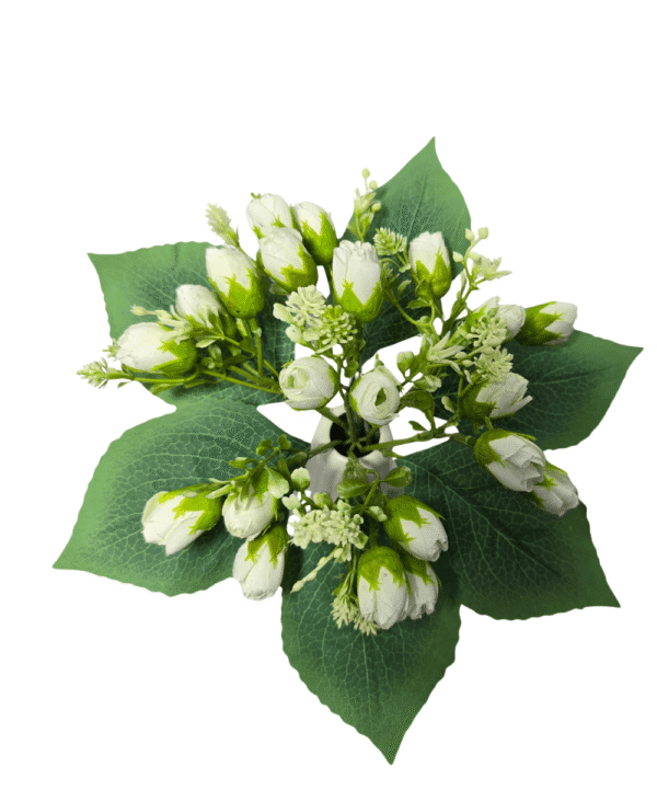 Artificial flowers 70% OFF white rose bunch – no vase