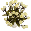 Real-look cream artificial flowers 70% discount Fela.in