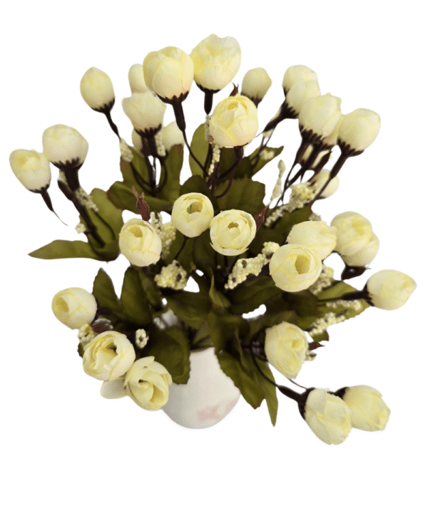 Real-look cream artificial flowers 70% discount Fela.in
