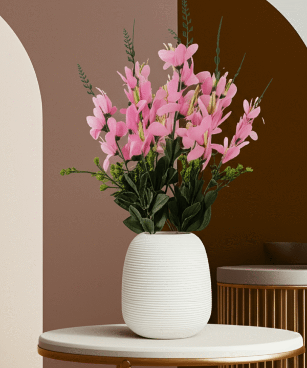 Pink Gladiolus Artificial Flowers Bunch – Fela.in