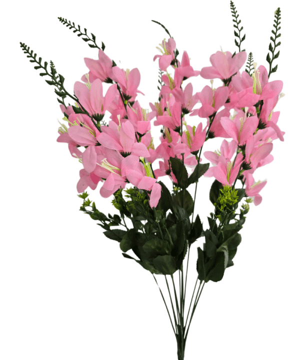 Pink Gladiolus Artificial Flowers Bunch – Fela.in